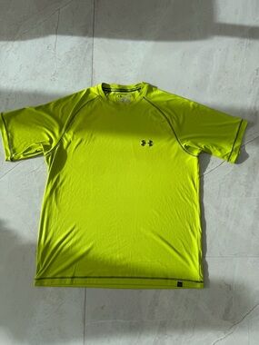 Under Armour Neon Yellow Athletic Crew Neck Tee